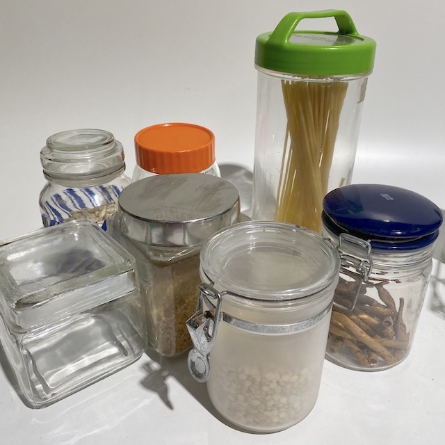 CANNISTER, Assorted Storage Jar or Container